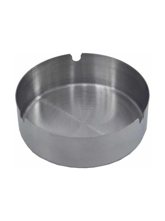 Runder Aschenbecher Set mit 12 Stück 8 cm Edelstahl C378877