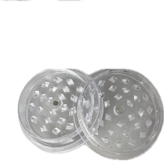 Grinder Kunststoff 60 x 25mm 2-teilig Transparent