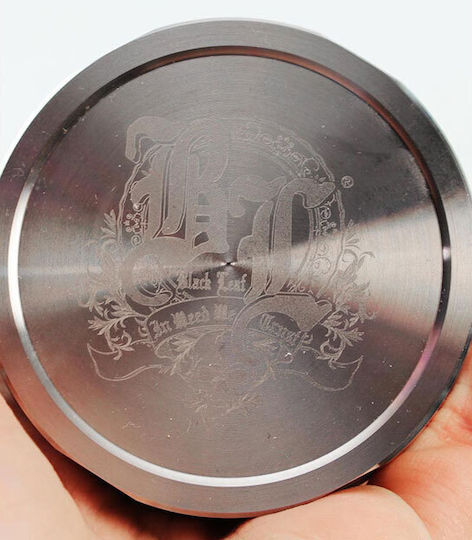 Black Leaf Grinder Τρίφτης Deluxe Ανοξείδωτο Χάλυβα 49mm-3 Parts