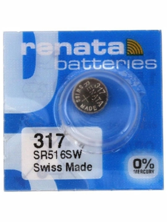 Renata 319/SR527SW Μπαταρίες Silver Oxide Ρολογιών SR516 10τμχ