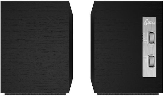 Klipsch The Sevens Αυτοενισχυόμενα Ηχεία με Bluetooth 200W (Ζεύγος) Μαύρα