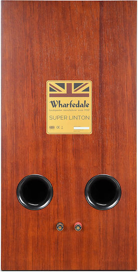 Wharfedale Super Linton με Βάσεις Pair of Hi-Fi Speakers Floor 200W 3 No of Drivers W24.6xD29.5xH36cm. Mahogany