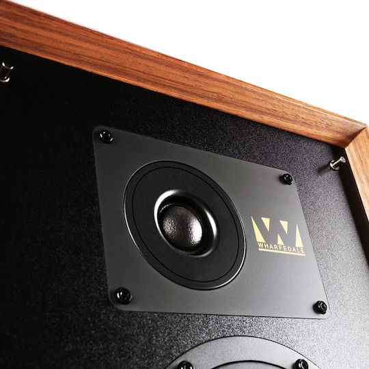 Wharfedale Super Linton mit Ständern Paar Hi-Fi Lautsprecher Boden 200W 3 Anzahl von Fahrern B24.6xT29.5xH36cm. Walnut