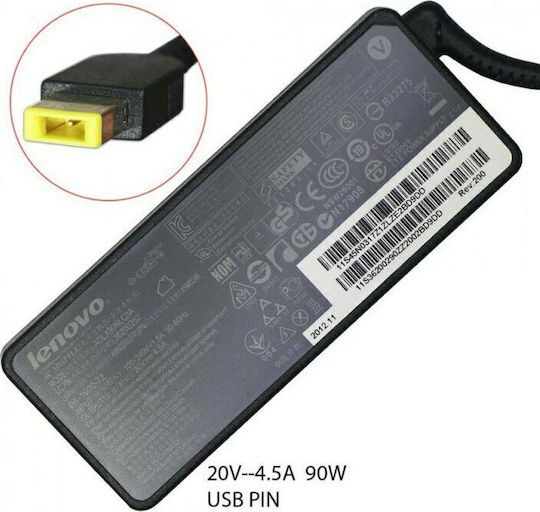 2 Power Φορτιστής Laptop 90W 20V 4.5A για Lenovo