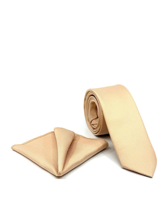 Legend Accessories Men's Tie Set Printed in Orange Color