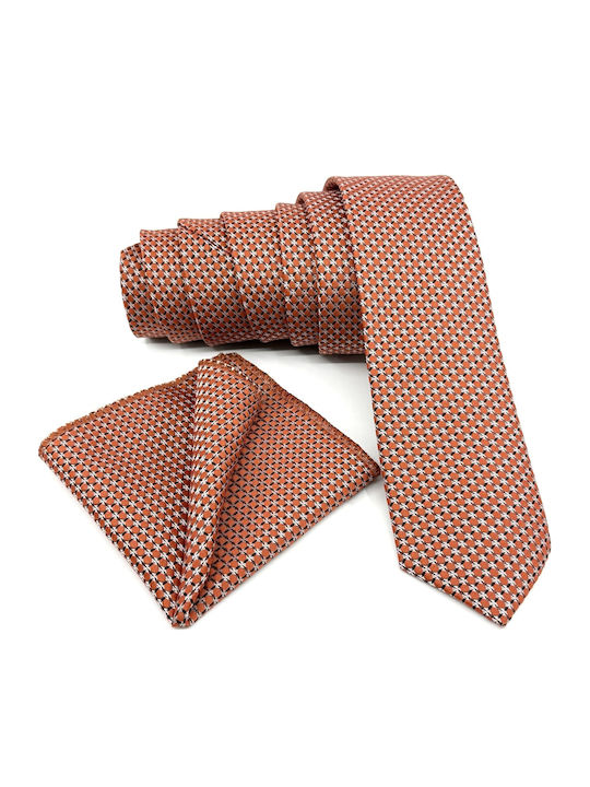 Legend Accessories Men's Tie Set Printed in Red Color