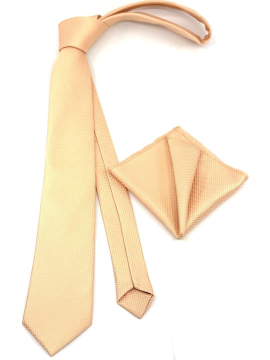 Legend Accessories Men's Tie Set Printed in Orange Color