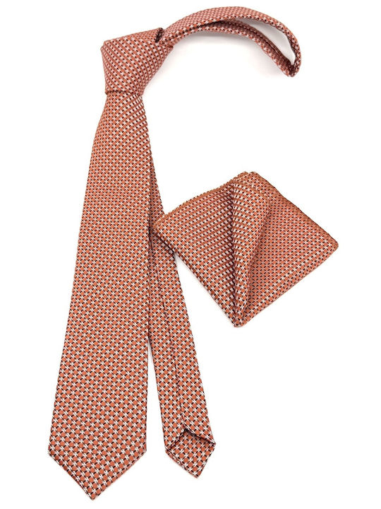 Legend Accessories Men's Tie Set Printed in Red Color