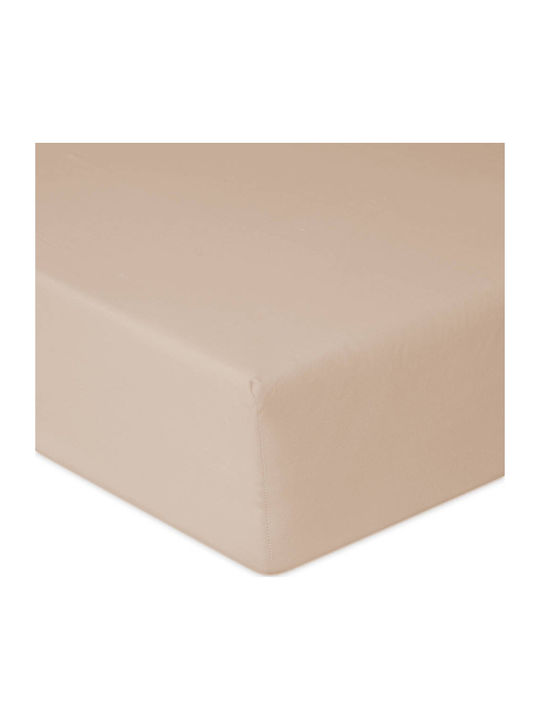 Matex Sheet Double with Elastic 150x190cm. Dirty Pink