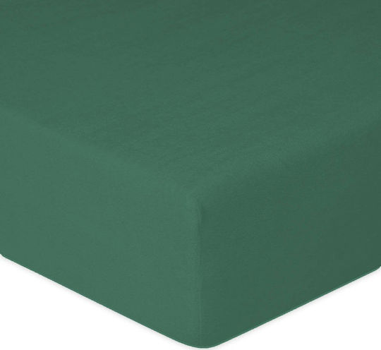 Matex Bettlaken Doppelter mit Gummiband 150x190cm. Green 35