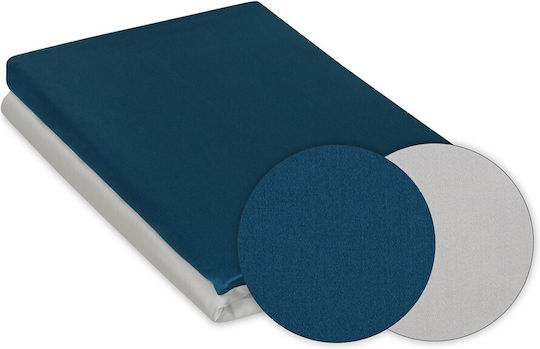 Matex Matex Baumwoll-Bettbezug Set 140x200cm Einzel mit Kissenbezug Teal/Grau