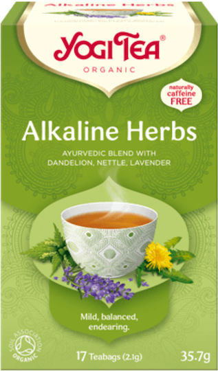 Yogi Tea Alkaline Herbs Μείγμα Βοτάνων Βιολογικό Προϊόν 17 Φακελάκια 35.7gr
