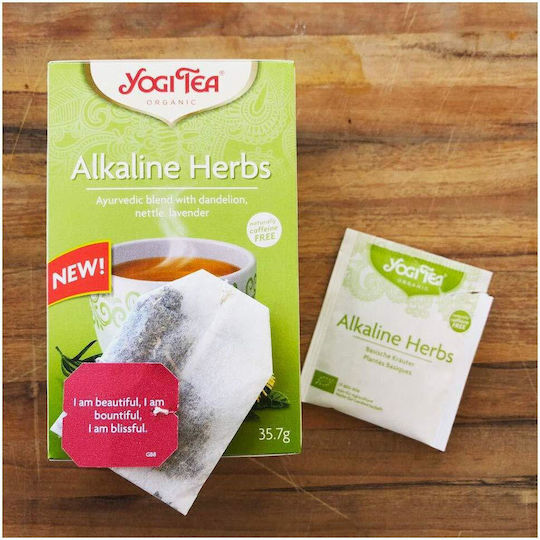 Yogi Tea Alkaline Herbs Μείγμα Βοτάνων Βιολογικό Προϊόν 17 Φακελάκια 35.7gr