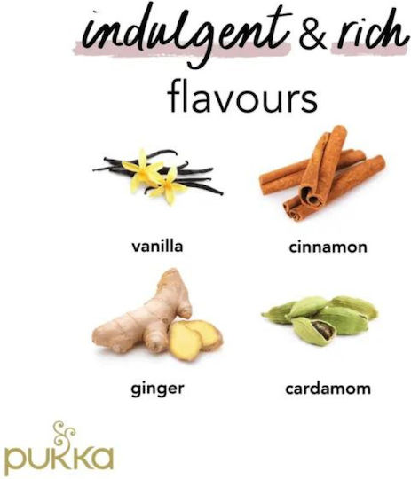 Pukka Vanilla Chai Μείγμα Βοτάνων Βιολογικό Προϊόν 20 Φακελάκια 40gr