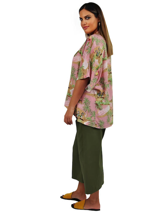 Kalimera Clothing Athens Женско Кимоно Плажно облекло Pink