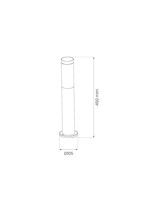 Eko Light Lamp Post Outdoor IP44 for Socket E27 Black