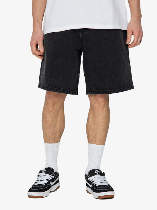Men's Shorts Jeans Faded Black