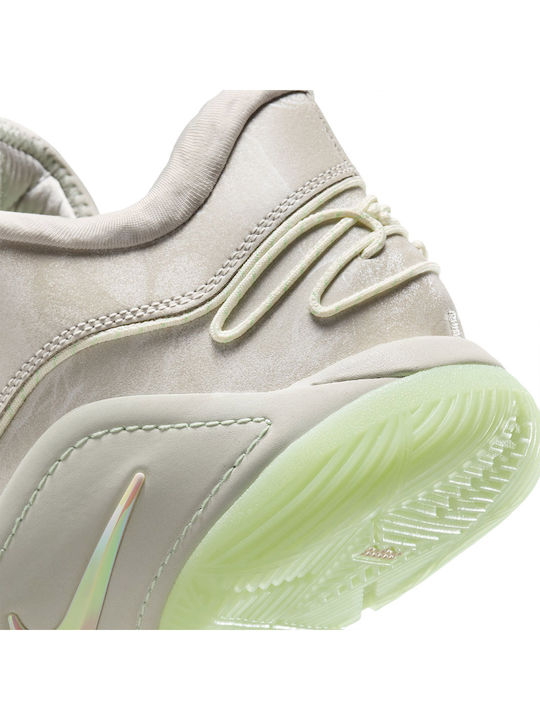 LeBron 22 Low Basketball Shoes Light Bone / Vapor Green / Soft Pearl