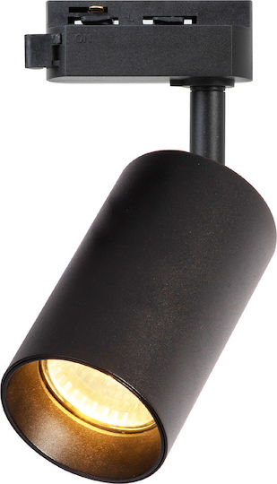 Eko Light Μονό Σποτ με Ντουί GU10 σε Μαύρο Χρώμα