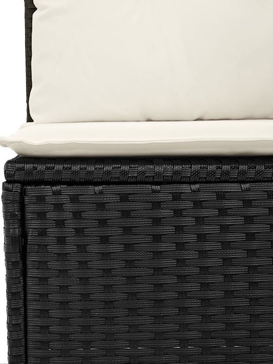 Tree-Seater Sofa Outdoor Rattan with Pillows 55x62x69cm