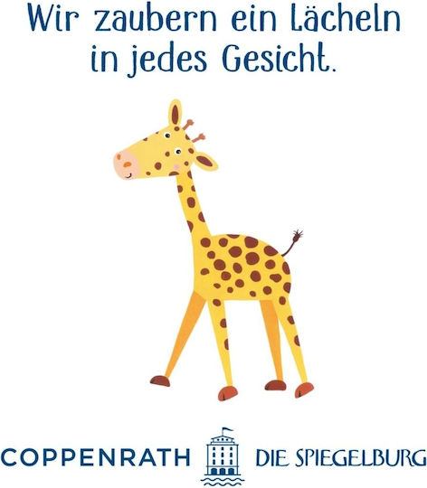 Die Spiegelburg Baby Food Plate Giraffe made of Plastic Turquoise
