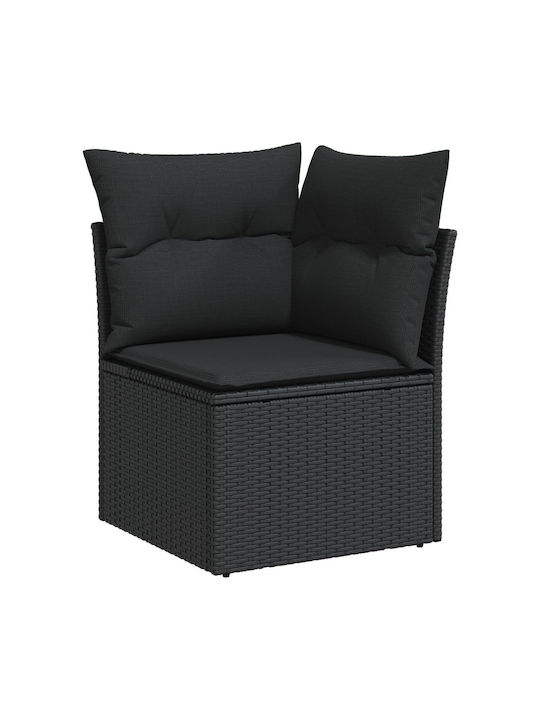 Zweisitziges Sofa Außenbereich Rattan mit Kissen 55x55x37cm