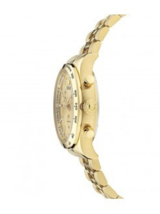 Versace Hellenyium Ρολόι Μπαταρίας με Μεταλλικό Μπρασελέ Versace Hellenyium Ρολόι Μπαταρίας με Μεταλλικό Μπρασελέ