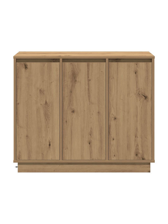 Bufet din Lemn Masiv cu Sertare Nuci 90x32x75cm