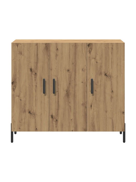 Sideboard Wooden Walnut 90x34x80cm