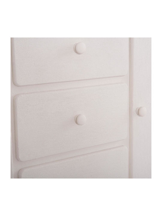 Sideboard Wooden with Drawers Off-white 120x38x80cm