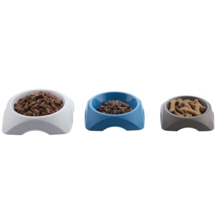 Bama Kunststoff Schalen Futter für Hund & Katze 600ml in Weiß Farbe