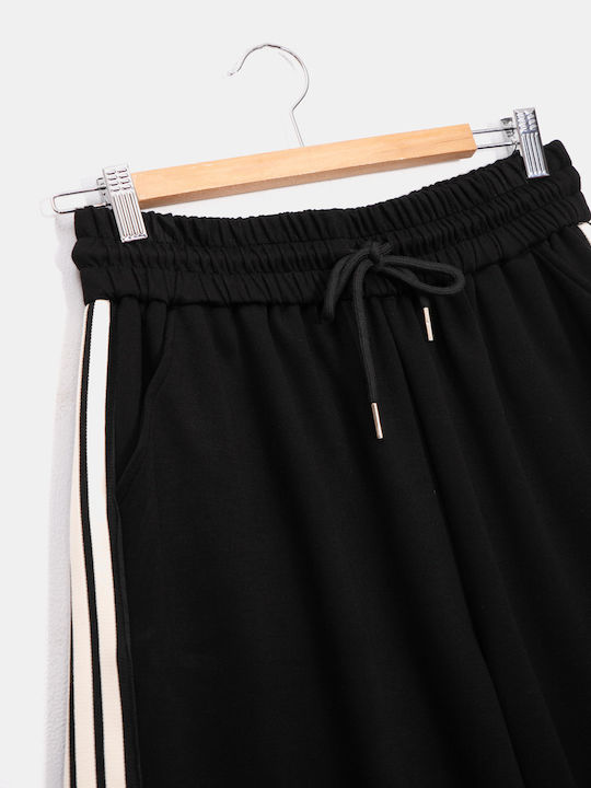 Shorts-βερμούδα Τσέπες Μαύρο Μαύρο