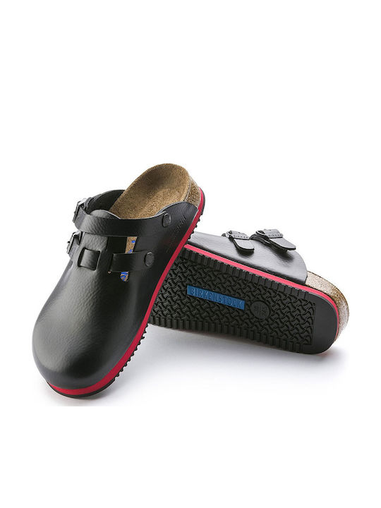 Birkenstock Kay SL Professional Δερμάτινα Ανατομικά Σαμπό Μαύρα 0582634