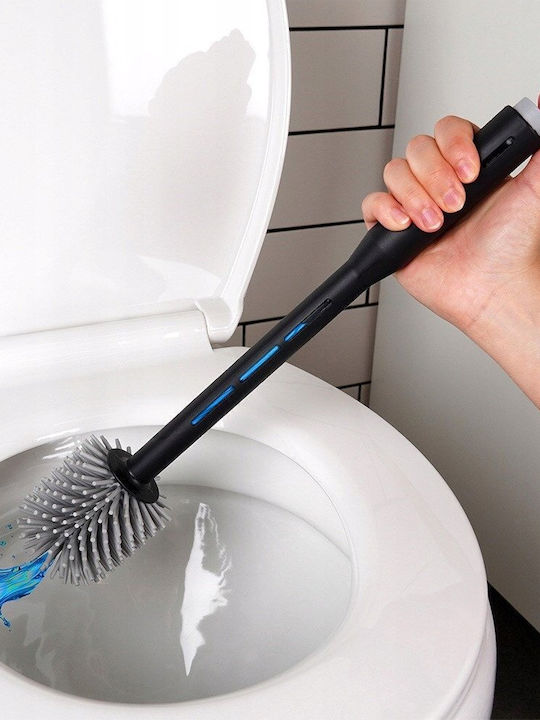 Vilde Kunststoff Badezimmer Toilettenbürste Schwarz