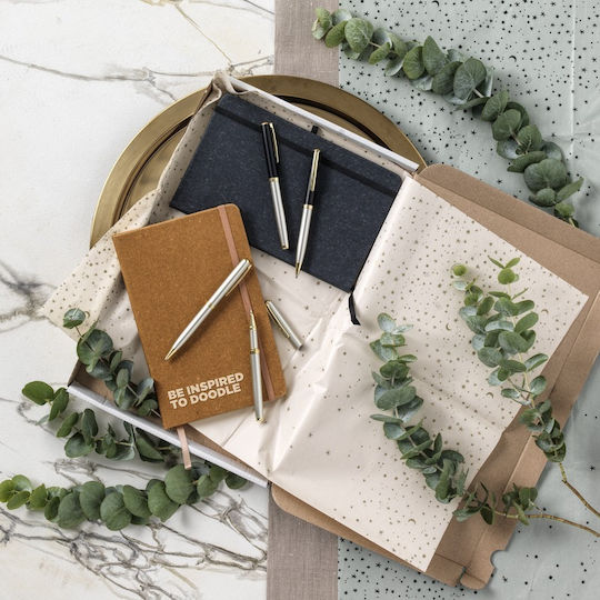 Pf Concept Notebook with Elastic and Pen Holder Brown