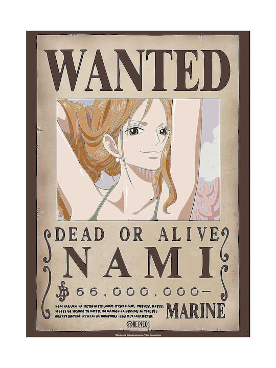 Abysse Poster One Piece Wanted Nami 38x52cm