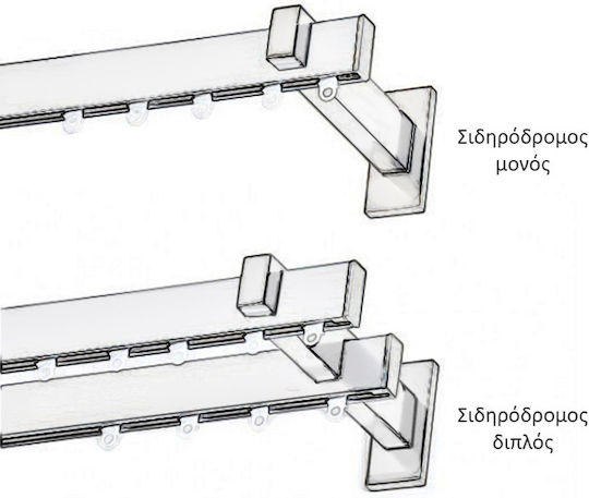 Anartisi Eagle Еднопосочен Синджир от Алуминий MY-07 Никел 160εκ.