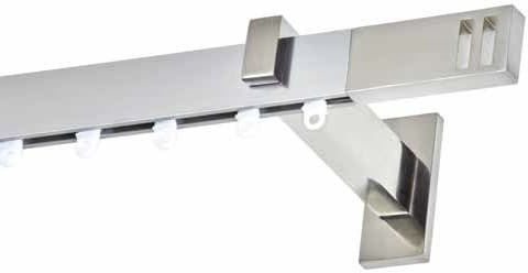 Anartisi Astoria Einweg Vorhangschiene Nickel Satinet 160εκ. Anartisi Astoria Einweg Vorhangschiene Nickel Satinet 160εκ.