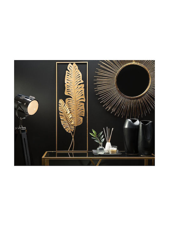 Beliani Handmade Decorative Sign Gold Made of Metal