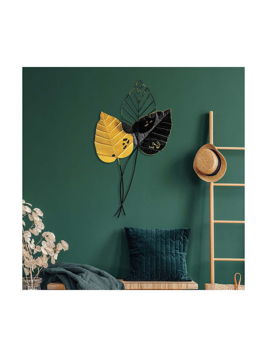Wallity Διακοσμητικό Τοίχου Fall Μαύρο από Μέταλλο 85x45cm