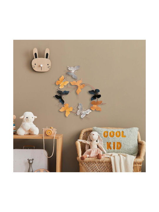 Wallity Multicolour Wall Decor Made of Metal 80x4x80cm