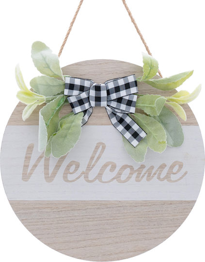 Uncle George Hanging Wall Decor White Wooden 30x1x30cm