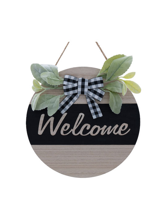 Uncle George Hanging Black Wooden Wall Decor 30x1x30cm