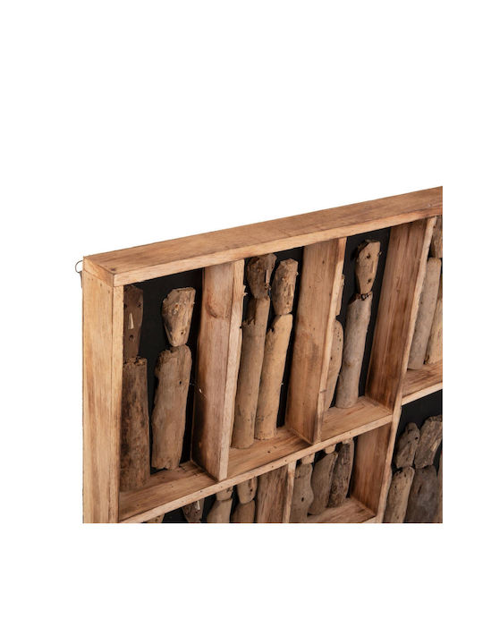 HomeMarkt Διακοσμητικό Τοίχου από Ξύλο 100x6x100cm
