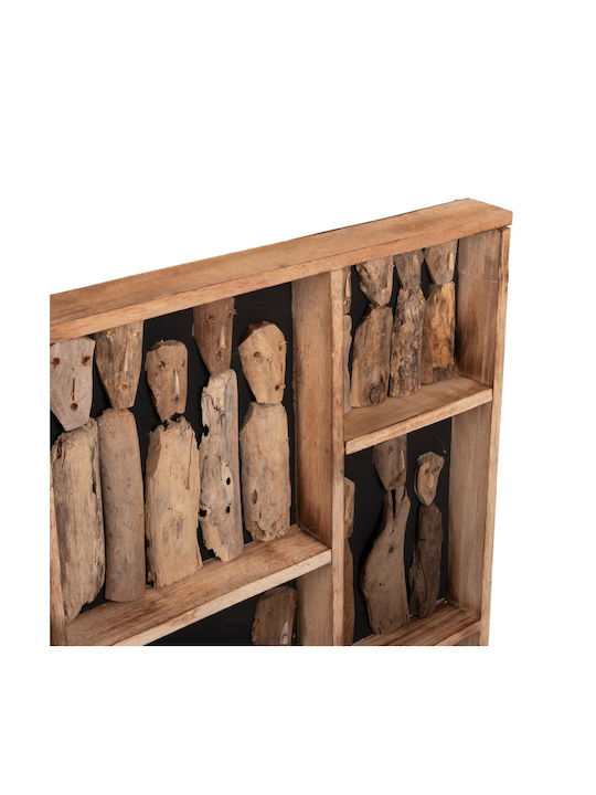 HomeMarkt Διακοσμητικό Τοίχου από Ξύλο 100x6x100cm