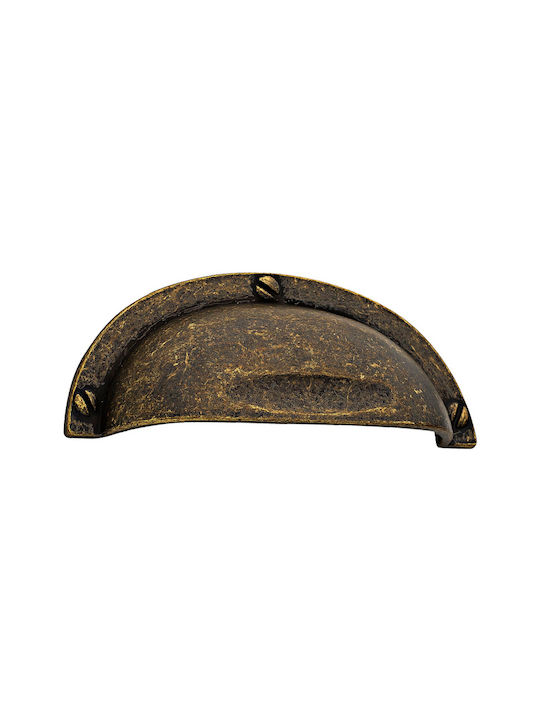 Roline 647 Antik Handgriff Möbelgriff Bündiger Griff aus Zamak in Bronze Farbe 95mm (Zentrenabstand 64mm) 647 647-ANTIKE 1Stück Roline 647 Antik Handgriff Möbelgriff Bündiger Griff aus Zamak in Bronze Farbe 95mm (Zentrenabstand 64mm) 647 647-ANTIKE 1Stück
