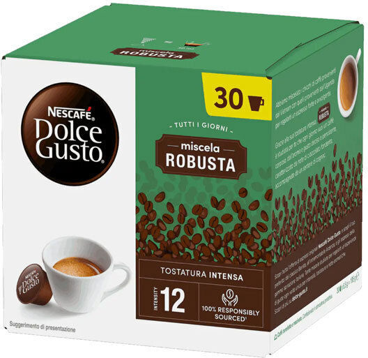 Nescafe Espresso Capsules Dolce Gusto Miscela Robusta Compatible with Dolce Gusto Machine 30pcs
