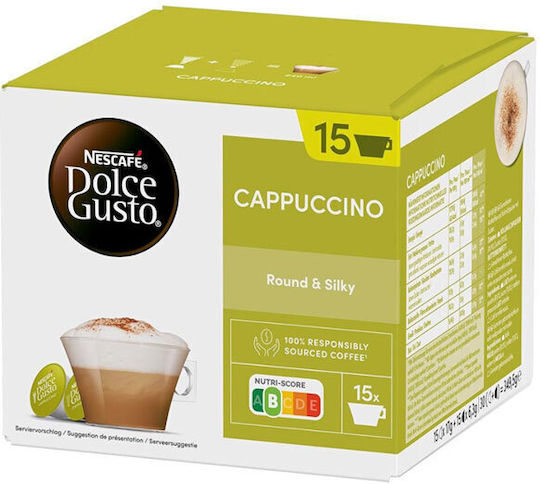 Nescafe Κάψουλες Cappuccino Συμβατές με Μηχανή Dolce Gusto 30caps