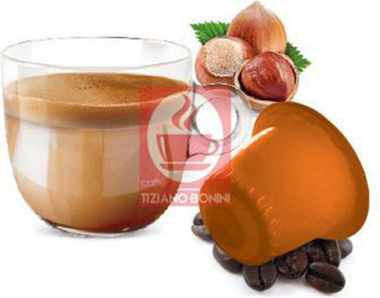 Tiziano Bonini Capsule Ciocolata Nocciolino Alune de padure Compatibile cu Mașina Nespresso 10capace
