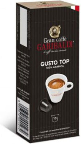 Garibaldi Κάψουλες Espresso Gusto Top Intensity 8 Συμβατές με Μηχανή Nespresso 10caps